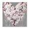 Stupell Industries Pink Rose Heart over Grey with Paint Drip Wood Wall Plaque